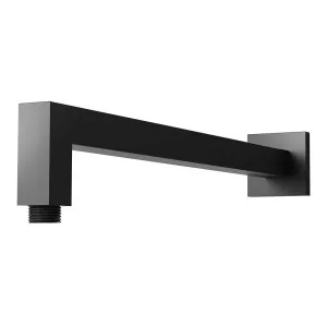 Phoenix Lexi Square Shower Arm 400mm Matte Black by PHOENIX, a Shower Heads & Mixers for sale on Style Sourcebook