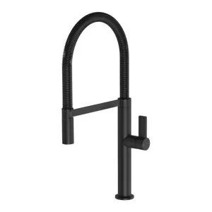 Phoenix Prize Flexible Coil Sink Mixer Matte Black by PHOENIX, a Kitchen Taps & Mixers for sale on Style Sourcebook