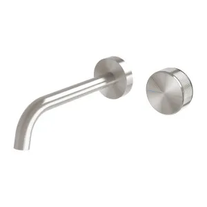 Phoenix Axia Wall Basin - Bath Curved Outlet Mixer Set 180mm Brushed Nickel by PHOENIX, a Basins for sale on Style Sourcebook