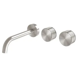 Phoenix Axia Wall Basin - Bath Curved Outlet Hostess Set 180mm Brushed Nickel by PHOENIX, a Basins for sale on Style Sourcebook