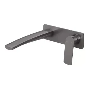 Phoenix Mekko Switchmix Wall Basin/Bath Mixer Set Fit-Off Kit Brushed Carbon 200mm by PHOENIX, a Basins for sale on Style Sourcebook