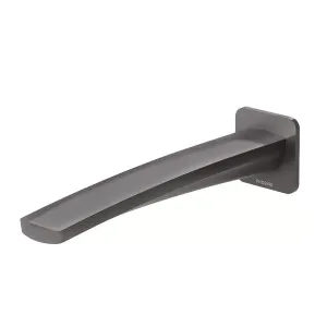 Phoenix Mekko Wall Bath Outlet Brushed Carbon 200mm by PHOENIX, a Bathroom Taps & Mixers for sale on Style Sourcebook