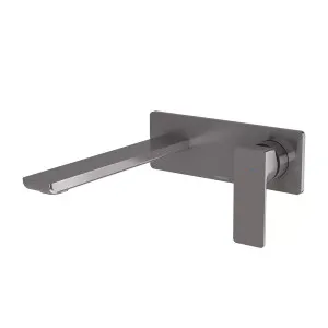 Phoenix Gloss MKII Switchmix Wall Basin/Bath Mixer Set Brushed Carbon 200mm by PHOENIX, a Basins for sale on Style Sourcebook