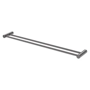 Phoenix Vivid Slimline Double Towel Rail 800mm Brushed Carbon by PHOENIX, a Towel Rails for sale on Style Sourcebook