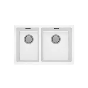 Phoenix 5000 Series 1 And 3/4 Right Hand Bowl Sink Matte White by PHOENIX, a Kitchen Sinks for sale on Style Sourcebook