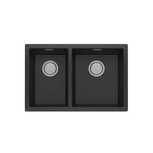 Phoenix 5000 Series 1 And 3/4 Right Hand Bowl Sink Matte Black by PHOENIX, a Kitchen Sinks for sale on Style Sourcebook