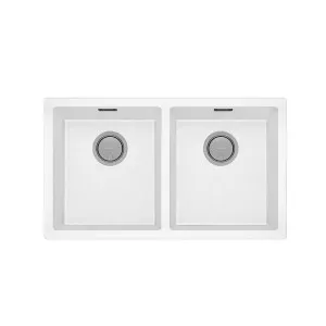 Phoenix 5000 Series Double Bowl Sink Matte White by PHOENIX, a Kitchen Sinks for sale on Style Sourcebook