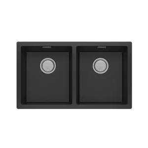 Phoenix 5000 Series Double Bowl Sink Matte Black by PHOENIX, a Kitchen Sinks for sale on Style Sourcebook
