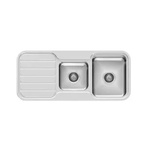 Phoenix 1000 Series 1 And 3/4 Bowl Sink With Drainer And No Taphole Stainless Steel by PHOENIX, a Bathroom Fixtures for sale on Style Sourcebook