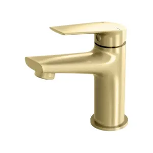 Phoenix Arlo Basin Mixer in Brushed Gold by PHOENIX, a Bathroom Taps & Mixers for sale on Style Sourcebook
