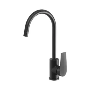 Phoenix Arlo Sink Mixer 200mm Gooseneck Matte Black by PHOENIX, a Kitchen Taps & Mixers for sale on Style Sourcebook