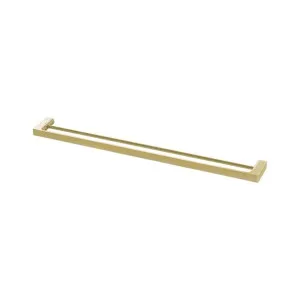 Phoenix Gloss Double Towel Rail 800mm Brushed Gold by PHOENIX, a Towel Rails for sale on Style Sourcebook
