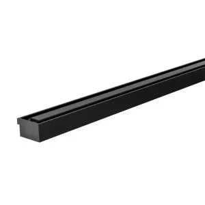 Phoenix Flat Slimline Channel Drain 30x750mm Outlet 65mm Matte Black by PHOENIX, a Bathroom Fixtures for sale on Style Sourcebook