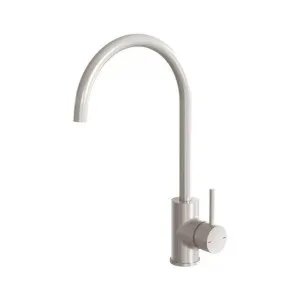 Phoenix Pina Sink Mixer 200mm Gooseneck Brushed Nickel by PHOENIX, a Kitchen Taps & Mixers for sale on Style Sourcebook