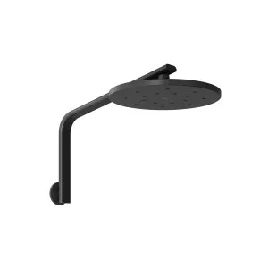 Phoenix Oxley High-Rise Shower Arm and Rose Matte Black by PHOENIX, a Shower Heads & Mixers for sale on Style Sourcebook