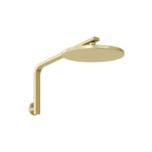 Phoenix Oxley High-Rise Shower Arm and Rose Brushed Gold by PHOENIX, a Shower Heads & Mixers for sale on Style Sourcebook