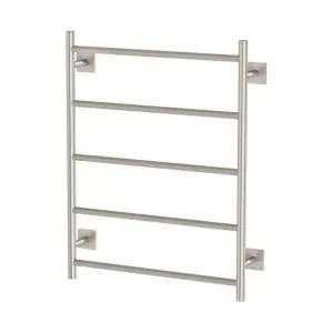 Phoenix Radii Heated Towel Ladder 550 x 740mm Square Plate Brushed Nickel by PHOENIX, a Bathroom Fixtures for sale on Style Sourcebook