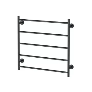 Phoenix Radii Heated Towel Ladder 750mm x 740mm Matte Black by PHOENIX, a Bathroom Fixtures for sale on Style Sourcebook