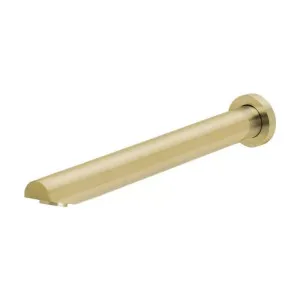 Phoenix Vivid Wall Bath Outlet 32 x 300mm Angled Brushed Gold by PHOENIX, a Bathroom Taps & Mixers for sale on Style Sourcebook