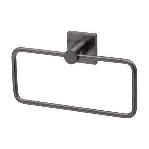 Phoenix Radii Hand Towel Holder Square Plate Brushed Carbon by PHOENIX, a Bathroom Fixtures for sale on Style Sourcebook