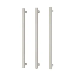Phoenix Heated Triple Towel Rail Square 800mm Brushed Nickel by PHOENIX, a Bathroom Fixtures for sale on Style Sourcebook