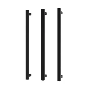 Phoenix Heated Triple Towel Rail Square 800mm Matte Black by PHOENIX, a Bathroom Fixtures for sale on Style Sourcebook