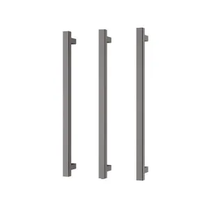 Phoenix Heated Triple Towel Rail Square 600mm Brushed Carbon by PHOENIX, a Bathroom Fixtures for sale on Style Sourcebook