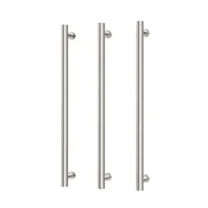 Phoenix Heated Triple Towel Rail Round 800mm Brushed Nickel by PHOENIX, a Bathroom Fixtures for sale on Style Sourcebook