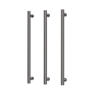 Phoenix Heated Triple Towel Rail Round 800mm Brushed Carbon by PHOENIX, a Bathroom Fixtures for sale on Style Sourcebook
