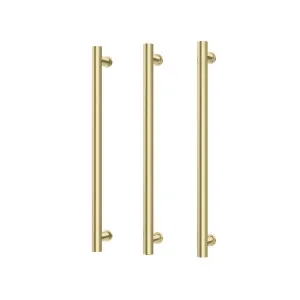 Phoenix Heated Triple Towel Rail Round 600mm Brushed Gold by PHOENIX, a Bathroom Fixtures for sale on Style Sourcebook