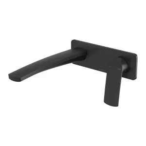 Phoenix Mekko SwitchMix Wall Basin / Bath Mixer Set 200mm Matte Black by PHOENIX, a Basins for sale on Style Sourcebook