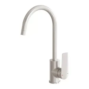Phoenix Arlo Sink Mixer 200mm Gooseneck, Brushed Nickel by PHOENIX, a Kitchen Taps & Mixers for sale on Style Sourcebook
