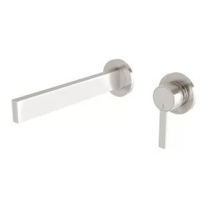 Phoenix Lexi MKII SwitchMix Wall Basin Mixer Set 200mm Brushed Nickel (Complete Kit) by PHOENIX, a Bathroom Taps & Mixers for sale on Style Sourcebook