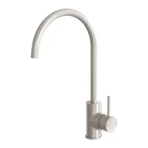Phoenix Pina Sink Mixer 200mm Gooseneck, Brushed Nickel, 6 Star by PHOENIX, a Kitchen Taps & Mixers for sale on Style Sourcebook