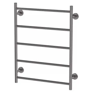 Phoenix Radii Heated Towel Ladder 550 x 740mm Round Plate Brushed Carbon by PHOENIX, a Bathroom Fixtures for sale on Style Sourcebook