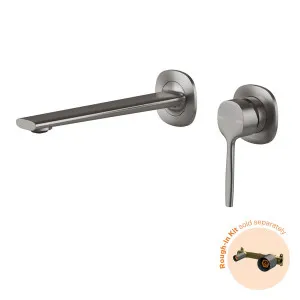 Phoenix Vask SwitchMix Wall Basin/Bath Mixer Set Brushed Carbon (Fit-Off Kit Only) by PHOENIX, a Basins for sale on Style Sourcebook