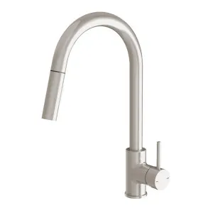 Phoenix Pina Pull Out Sink Mixer 230mm Brushed Nickel by PHOENIX, a Kitchen Taps & Mixers for sale on Style Sourcebook