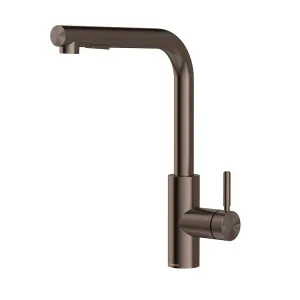 Phoenix Vivid MKII Pull Out Sink Mixer 230mm L Shaped Brushed Bronze by PHOENIX, a Kitchen Taps & Mixers for sale on Style Sourcebook