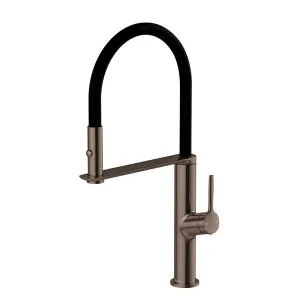 Phoenix Vask Flexible Hose Sink Mixer 200mm Brushed Bronze by PHOENIX, a Kitchen Taps & Mixers for sale on Style Sourcebook