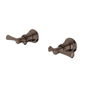 Phoenix Cromford Wall Top Assemblies 15mm Extended Spindles Brushed Bronze by PHOENIX, a Bathroom Taps & Mixers for sale on Style Sourcebook