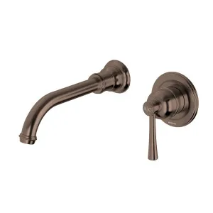 Phoenix Cromford SwitchMix Wall Basin / Bath Mixer Set 180mm (Complete Kit) Brushed Bronze by PHOENIX, a Basins for sale on Style Sourcebook