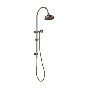 Phoenix Cromford Twin Shower 210mm Rose Brushed Bronze by PHOENIX, a Shower Heads & Mixers for sale on Style Sourcebook