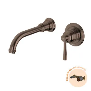 Phoenix Cromford SwitchMix Wall Basin / Bath Mixer Set 180mm (Fit Off Kit Only) Brushed Bronze by PHOENIX, a Basins for sale on Style Sourcebook
