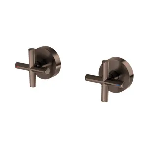 Phoenix Vivid Slimline Plus Wall Top Assemblies Brushed Bronze by PHOENIX, a Bathroom Taps & Mixers for sale on Style Sourcebook