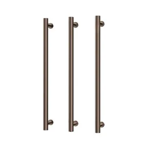 Phoenix Heated Triple Towel Rail Round 800mm Brushed Bronze by PHOENIX, a Bathroom Fixtures for sale on Style Sourcebook
