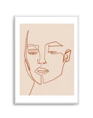 Her Contours | Terracotta by oliveetoriel.com, a Prints for sale on Style Sourcebook