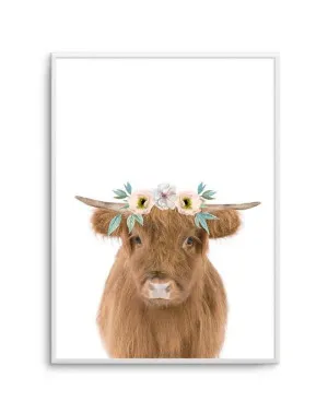 Little Highlander Cow | Girls by oliveetoriel.com, a Prints for sale on Style Sourcebook