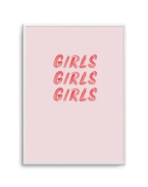 GIRLS GIRLS GIRLS by oliveetoriel.com, a Prints for sale on Style Sourcebook