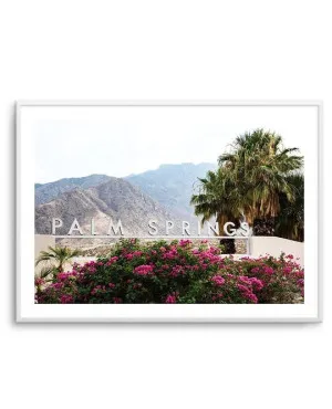 Welcome To Palm Springs by oliveetoriel.com, a Prints for sale on Style Sourcebook