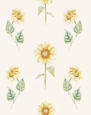 Sunflowers Wallpaper by oliveetoriel.com, a Wallpaper for sale on Style Sourcebook